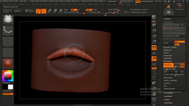 Sculpting Human Mouths in ZBrush (Blocking_in_the_lip_shapes) смотреть онлайн
