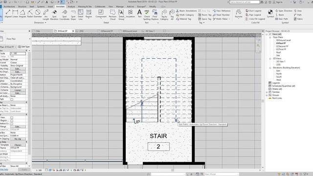 A Full Stair Path Arrow in Revit смотреть онлайн