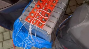 Батарея для электроскутера из Элементов Nissan leaf (Консерв) И подключение BMS ant smart bms 80A