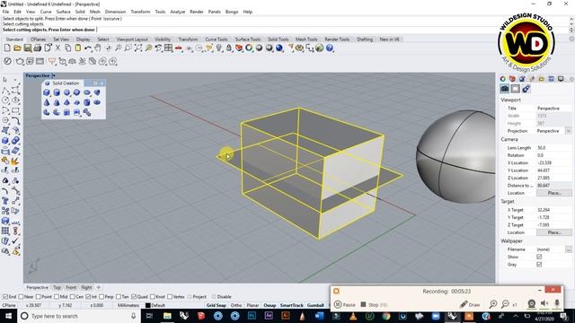 How To Split & Trim Objects In Rhinoceros By Palowillie смотреть онлайн