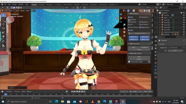 มาทำMMDในBlenderกันเถอะ!!! ตอนที่ 2 - importไฟล์/ฝึกจัดแสง/ฝึกจัดมุมถ่ายรูป смотреть онлайн