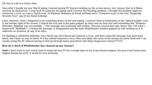 How do I check if WinDefender \*has fixed\* my PC? смотреть онлайн