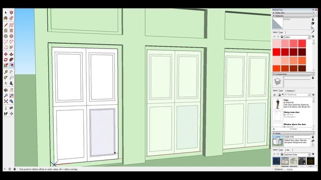 SketchUp Make 2017 - Creating and Editing Components смотреть онлайн