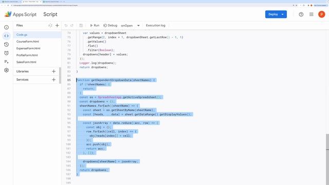 Google Sheets | Modal Form With Dependent Dropdown #form #googlesheets