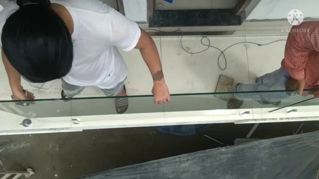 STAINLESS STEEL GLASS HANDRAIL BALCONY EASY WAY FULL INSTALLATION PROCESS смотреть онлайн