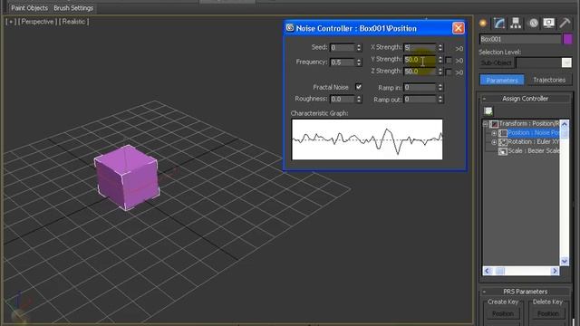 3DSMax2012 - Motion Control - Noise Controller смотреть онлайн