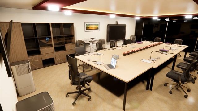 Meeting Room Interior Rendering | Revit + Enscape смотреть онлайн
