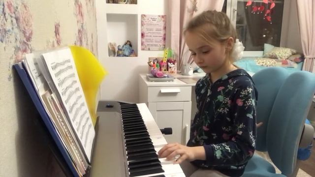 Музыкальный урок для Фортепиано Гамма фа мажор. смотреть онлайн