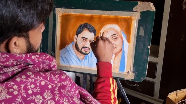 Birthday Surprise for Harish Rawat sir |Oil Painting by Raj Chauhan #art #painting |ICS Hansi смотреть онлайн