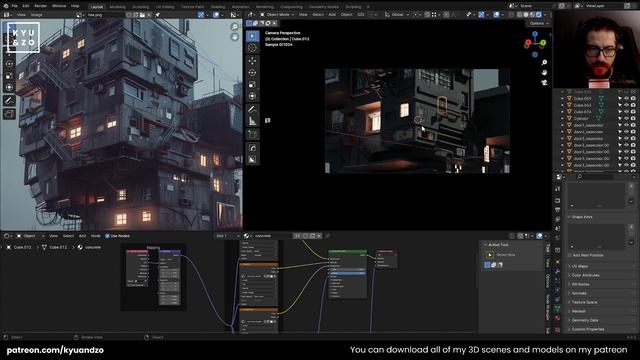 Apartments - Concept Art Tutorial - Episode 11 - Blender смотреть онлайн