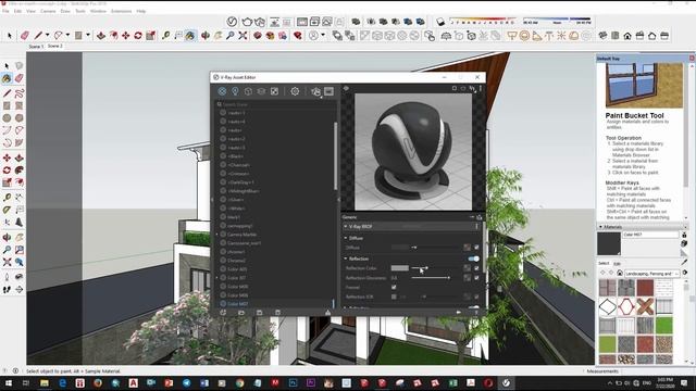 V-Ray Next for SketchUp, How to add sky, Create and Use Material in day scene #18 смотреть онлайн