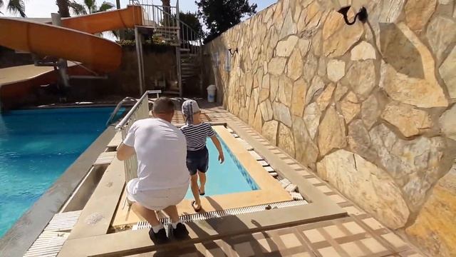 Территория отеля Club Bayar Beach Hotel, Алания, Турция смотреть онлайн