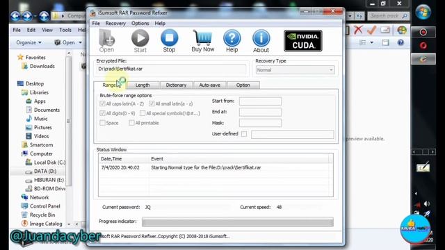 Cara mengetahui password RAR (bruteforce) смотреть онлайн