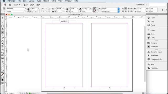How To Set Up Master Pages For Your Book Adobe Indesign CS6 смотреть онлайн