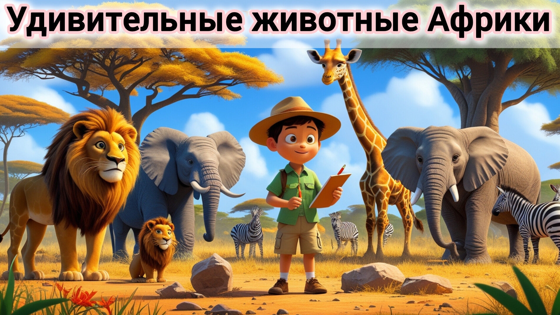 УДИВИТЕЛЬНЫЕ ЖИВОТНЫЕ АФРИКИ 🌍🐅ДЕТСКАЯ ПОЗНАВАТЕЛЬНАЯ ИСТОРИЯ ДЛЯ ДЕТЕЙ | МУЛЬТИК | ЭНЦИКЛОПЕДИЯ |