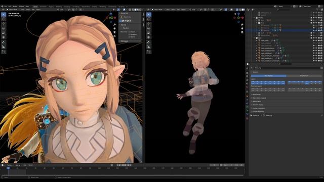 Zelda Speed Pose I -- Zelda of Calamity [Blender] смотреть онлайн