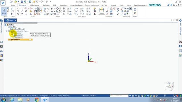 HOW TO SHOW PLANES IN SOLIDEDGE 2020 смотреть онлайн