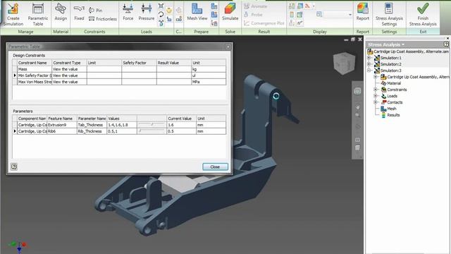 Inventor Professional, Parametric Optimization смотреть онлайн