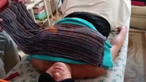 Прогревание Огнём женской груди, со специальными средствами от мастопатии. Обучение Огне терапии.