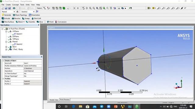 CFD tutorial: fluid flow through nozzle ,ansys смотреть онлайн