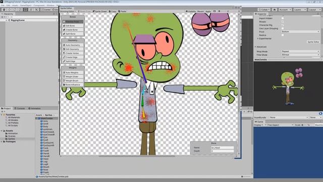 Unity 2D Rigging E1 - Build the Rig смотреть онлайн