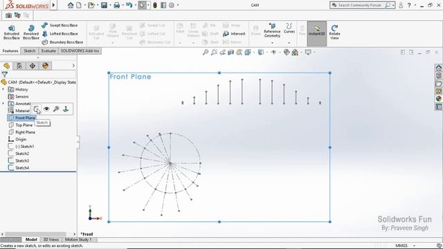 Cam profile design for flat faced follower in solidworks смотреть онлайн