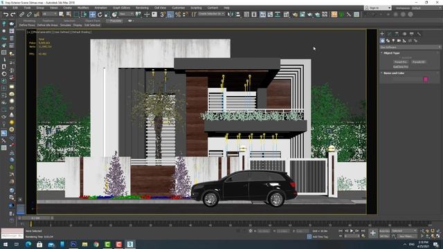 Exterior Night Scene Render - 3dmax and Vraysky (Download Scene) 25/April/2021 смотреть онлайн