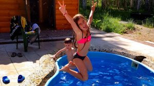 Бассейн для детей на даче.