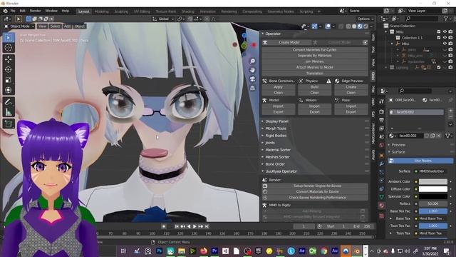 MMD TOOLS IN BLENDER MATERIALS [PART 2] смотреть онлайн
