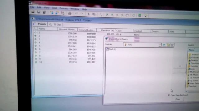 How to import data from total station смотреть онлайн