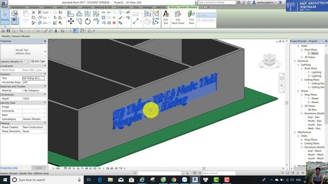 Hướng dẫn ghi chữ và chèn logo vào dự án - Môi Trường Duy Nhật смотреть онлайн