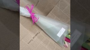 Микс разноцветных тюльпанов в упаковке 5 шт "Радужный взрыв"