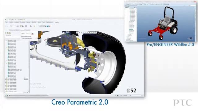 Compare Assemblies in Creo Parametric and Pro ENGINEER PTC смотреть онлайн