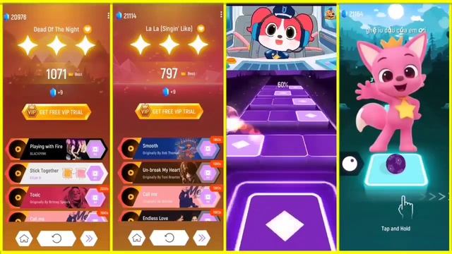 OmNom 🆚 Baby Shark 🆚 Bluey Bingo 🆚 Funko Pop Marvel | Cocomelon Tiles Hop EDM Rush