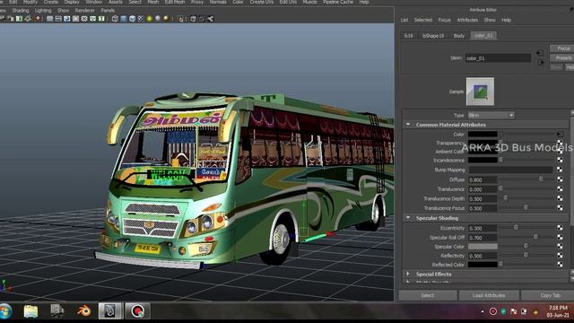 Tamilnadu Private Bus - 10 Skins Texturing in Maya 3D смотреть онлайн
