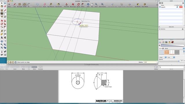 SketchUp Countersunk Screw Holes смотреть онлайн
