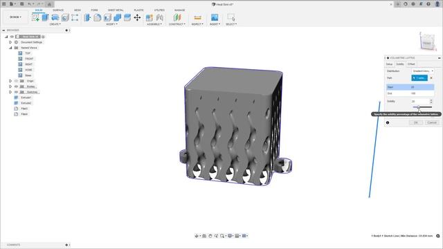 Creating Volumetric Lattice Structures in Fusion 360 | Autodesk Fusion 360 смотреть онлайн