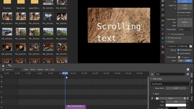 Vertical Scrolling Text Blender Video Editing смотреть онлайн