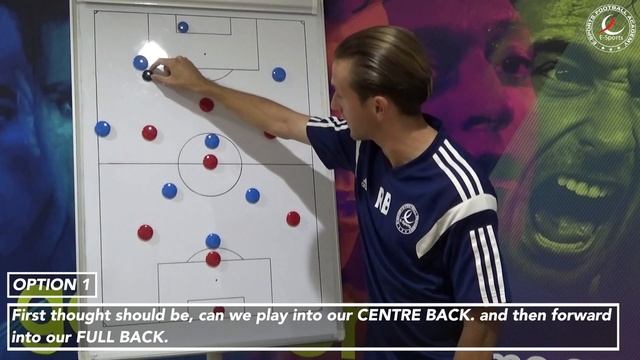 EFA Tactics Room: Playing out from the back when the opposition is pressing high. смотреть онлайн