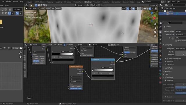 Make procedural foam texture in blender in 5 minutes ℹ️ смотреть онлайн