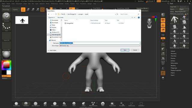 How to Export an OBJ from Zbrush смотреть онлайн
