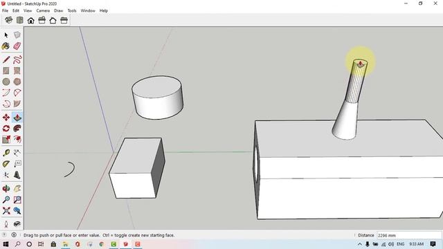 SketchUp tutorial step by step | L-09 | Push pull & move | آموزش اسکچاپ درس 09 смотреть онлайн