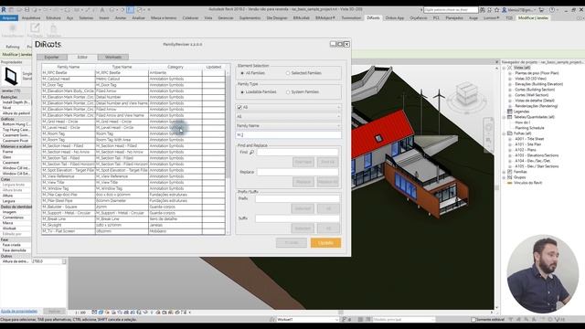 Como gerenciar e salvar famílias no Revit | Family Reviser - DiRoots смотреть онлайн