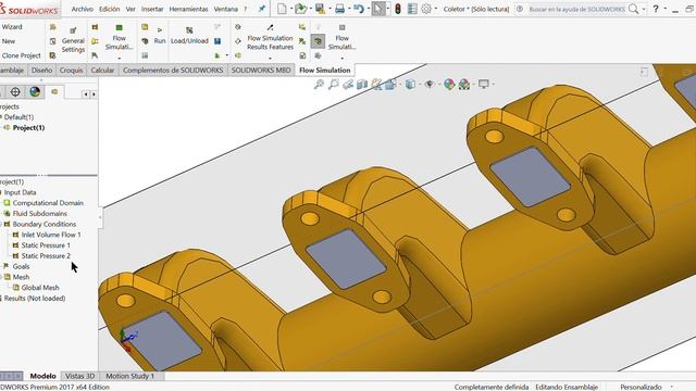 Proyecto Flow Simulation SolidWorks смотреть онлайн