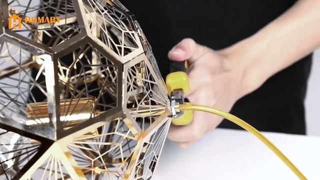 Install Modern Geometric Hollowed Out Globe 1-Light Pendant Light смотреть онлайн