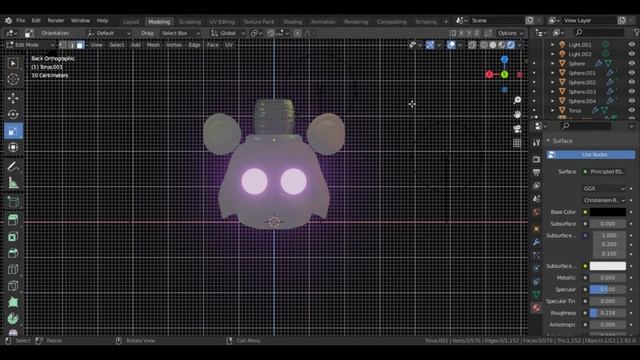(Blender/FNaF) Speed-modeling Stylized Freddy (Part 1) смотреть онлайн