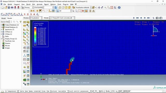 Crack Propagation Analysis in Abaqus: Simulating Fracture Behavior смотреть онлайн