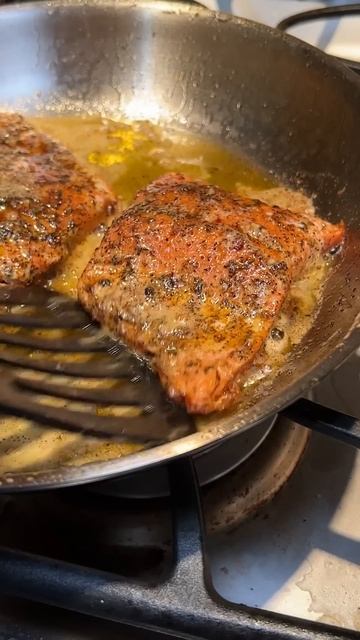 Salmon With Coffee Compound Butter