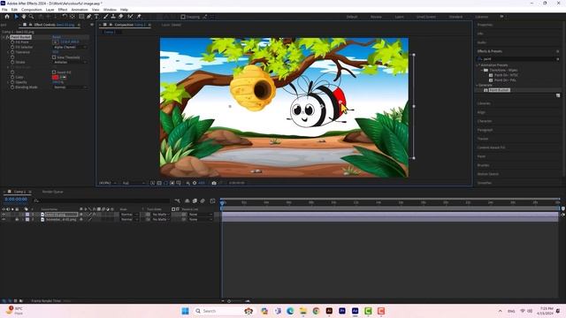 How to fill colour in PNG picture in aftereffects in Urdu/Hindi смотреть онлайн