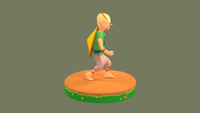 Walk Cycle made with Blender 2.77 смотреть онлайн